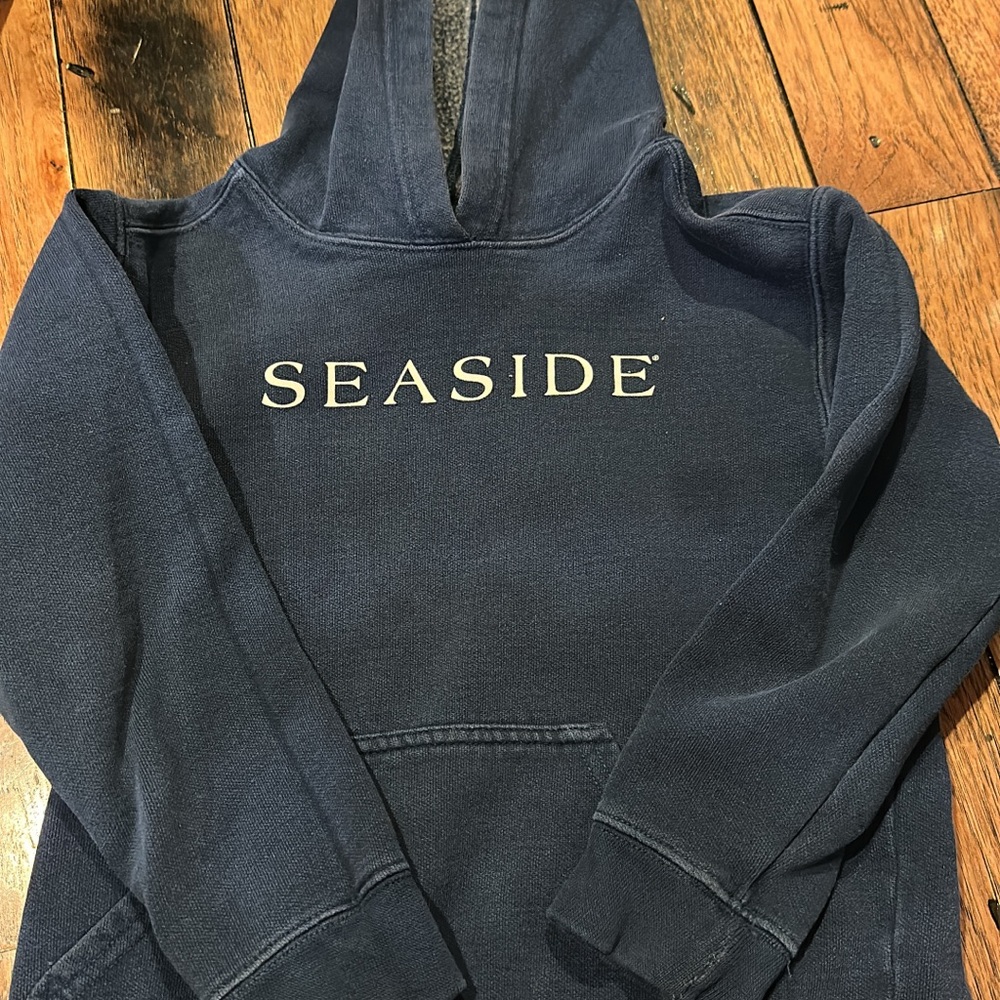 Seaside Navy Blue Kids Hoodie